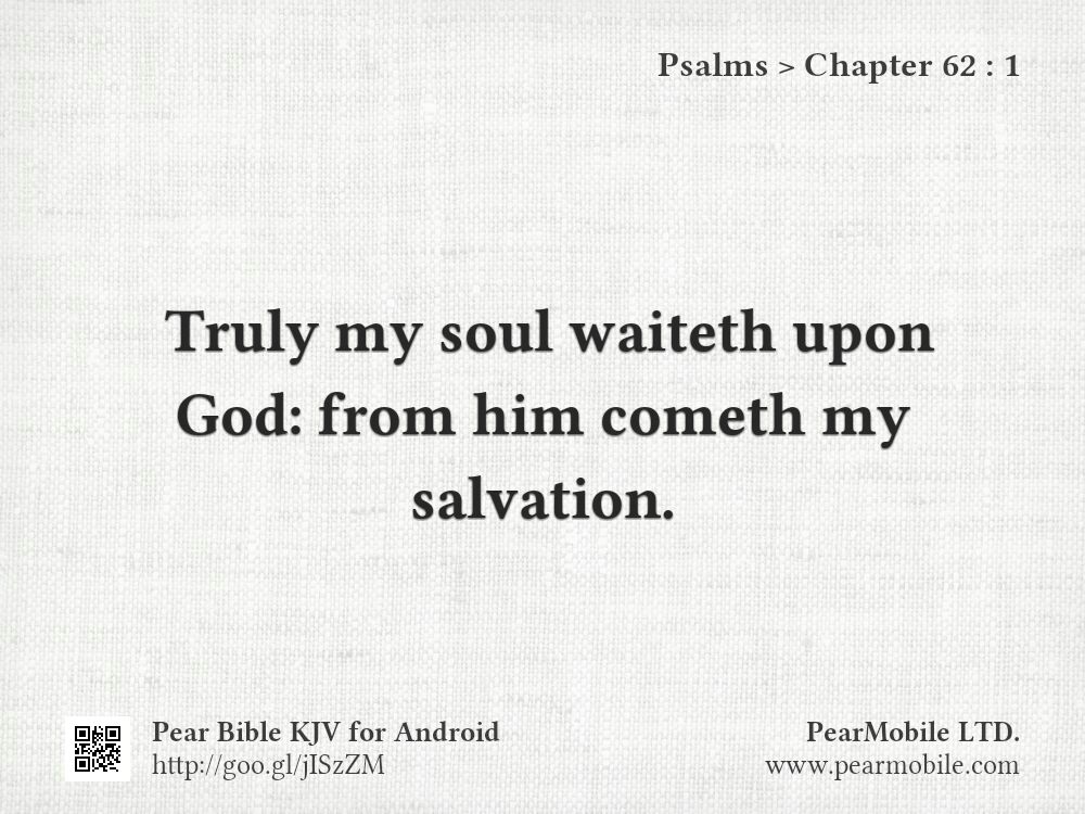 Psalms, Chapter 62:1